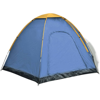 Tent 6-persoons blauw en geel