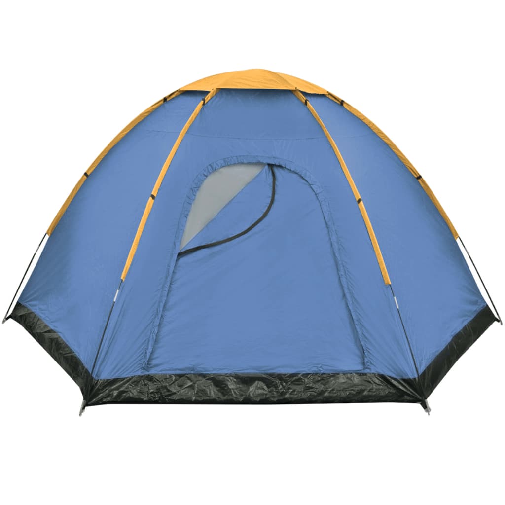 Tent 6-persoons blauw en geel