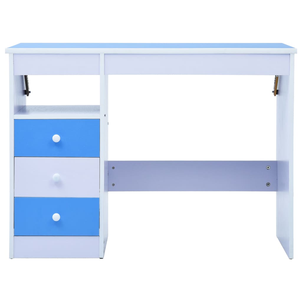 Kindertekentafel/-bureau kantelbaar blauw en wit