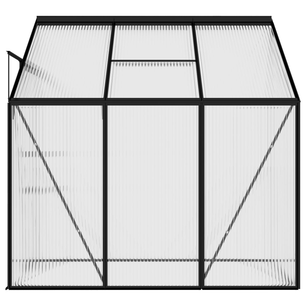 Broeikas 3,8 m³ aluminium antracietkleurig