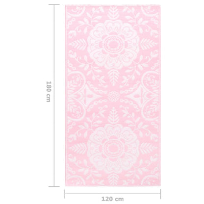 Buitenkleed 120x180 cm PP roze