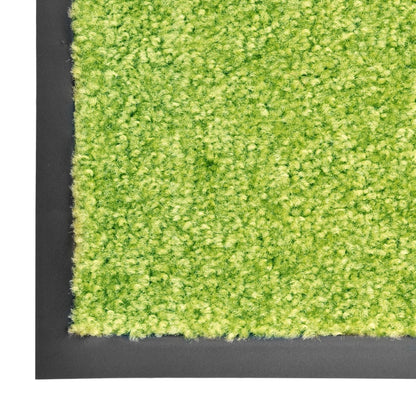 Deurmat wasbaar 90x120 cm groen