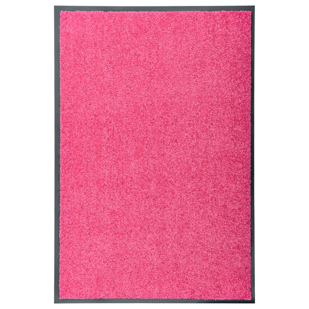 Deurmat wasbaar 60x90 cm roze