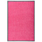 Deurmat wasbaar 60x90 cm roze