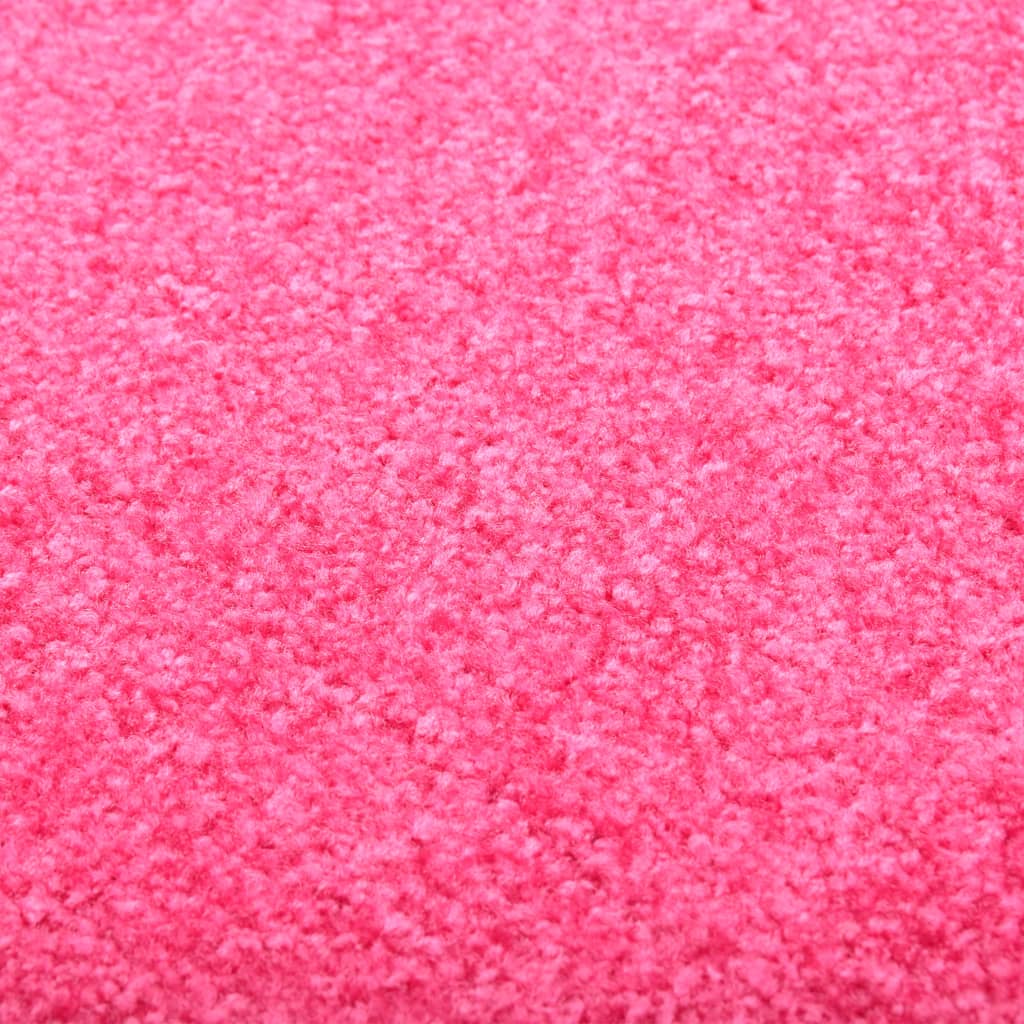 Deurmat wasbaar 60x90 cm roze