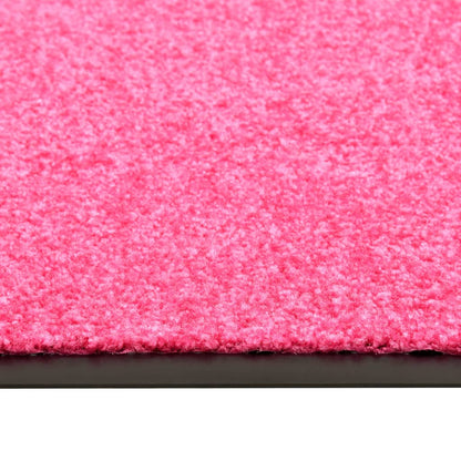 Deurmat wasbaar 60x90 cm roze