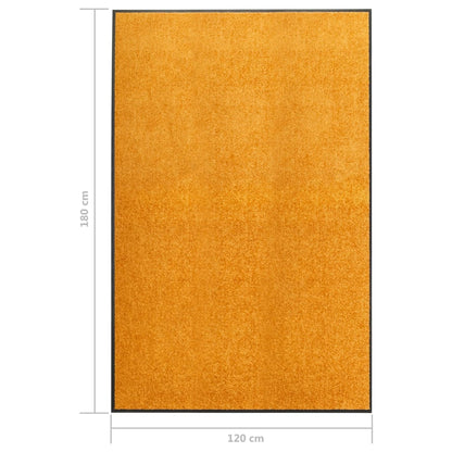 Deurmat wasbaar 120x180 cm oranje