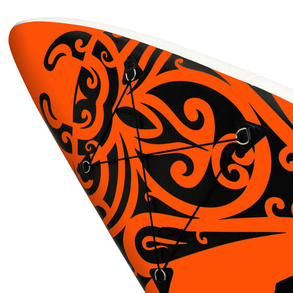 Stand Up Paddleboardset opblaasbaar 366x76x15 cm oranje