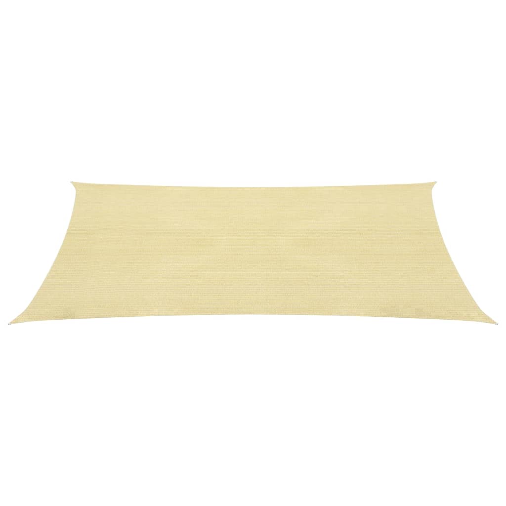 Zonnezeil 160 g/m² 4,5x4,5 m HDPE beige