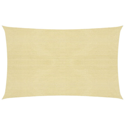 Zonnezeil 160 g/m² 2,5x4,5 m HDPE beige