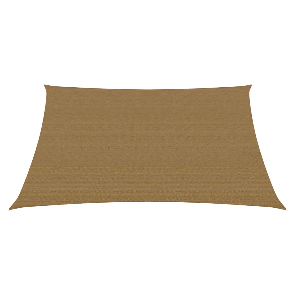 Zonnezeil 160 g/m² 4x4 m HDPE taupe