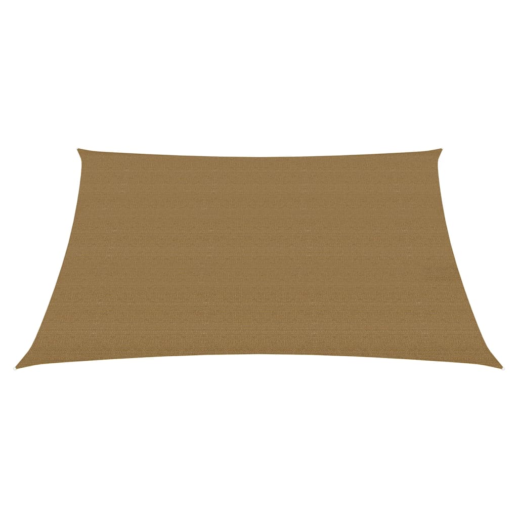 Zonnezeil 160 g/m² 4,5x4,5 m HDPE taupe