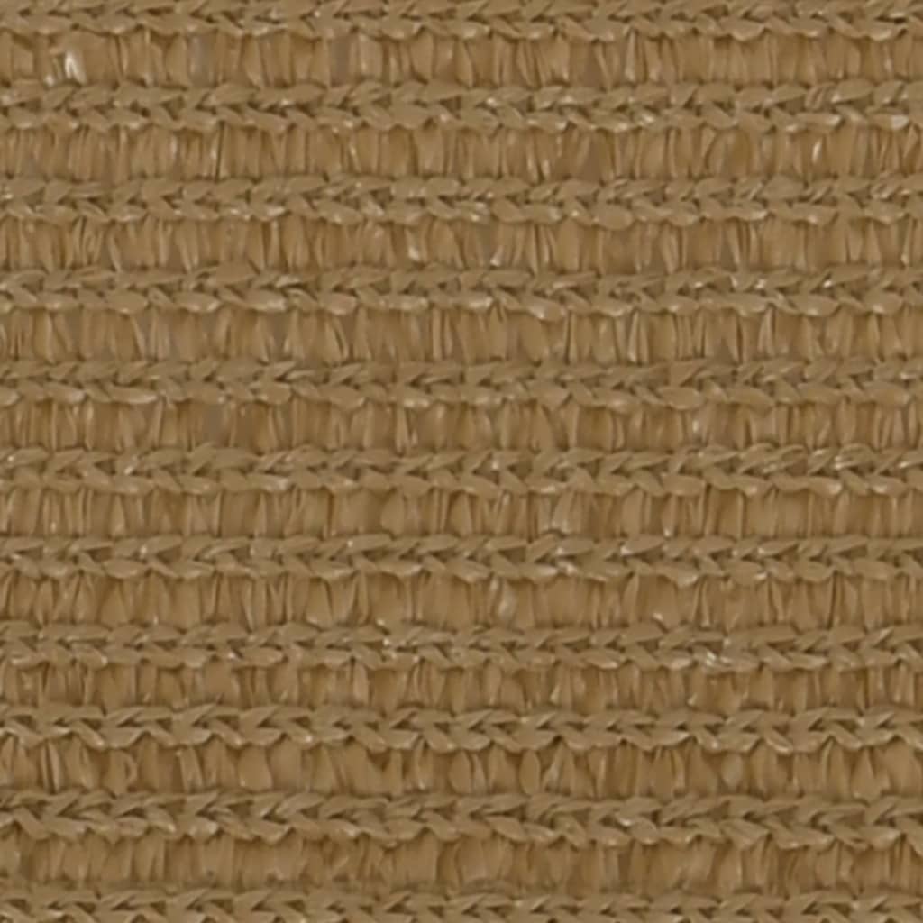 Zonnezeil 160 g/m² 4,5x4,5 m HDPE taupe