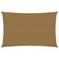 Zonnezeil 160 g/m² 2,5x4,5 m HDPE taupe