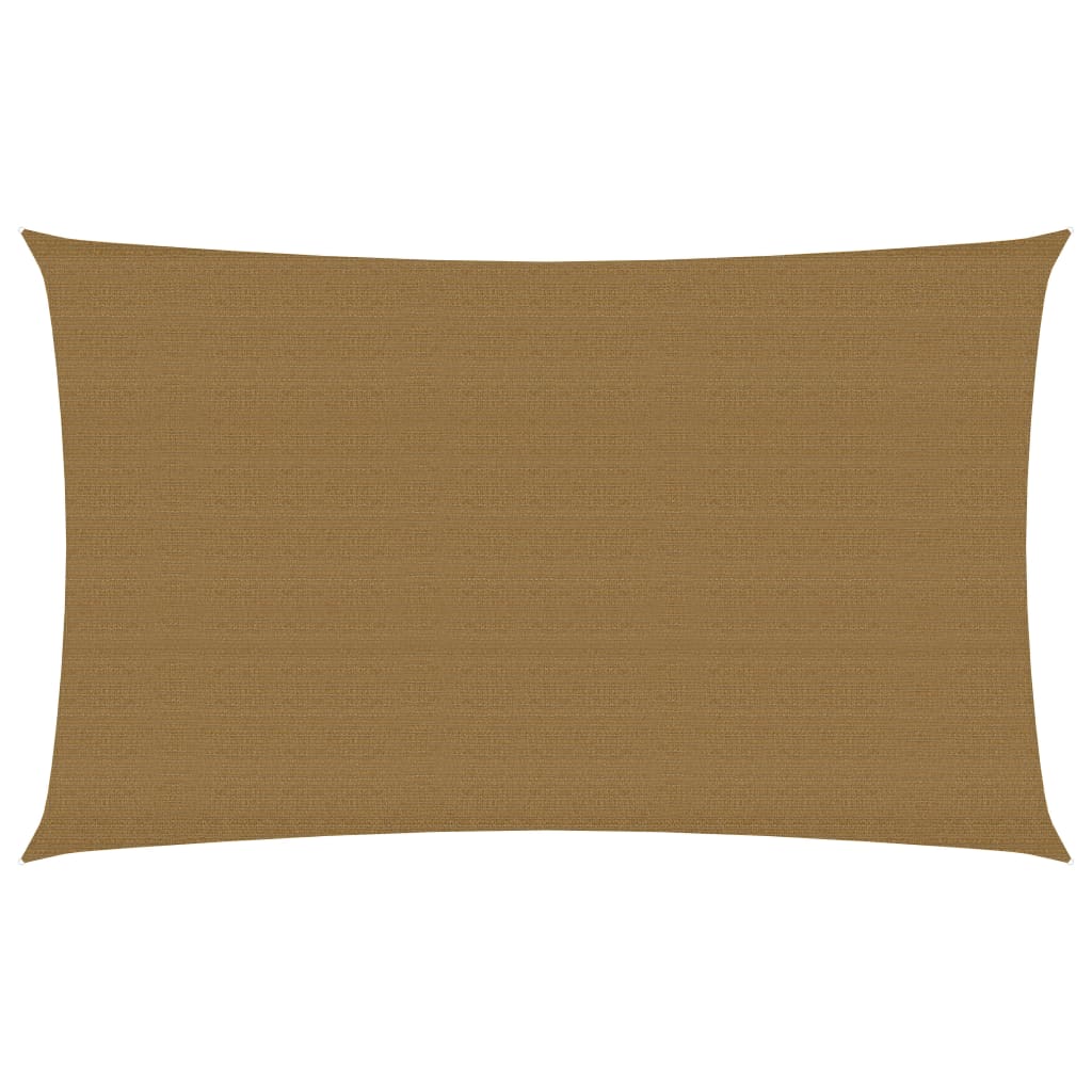 Zonnezeil 160 g/m² 2,5x5 m HDPE taupe