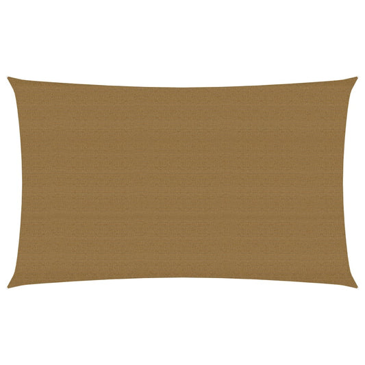 Zonnezeil 160 g/m² 2,5x5 m HDPE taupe