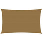 Zonnezeil 160 g/m² 2,5x5 m HDPE taupe