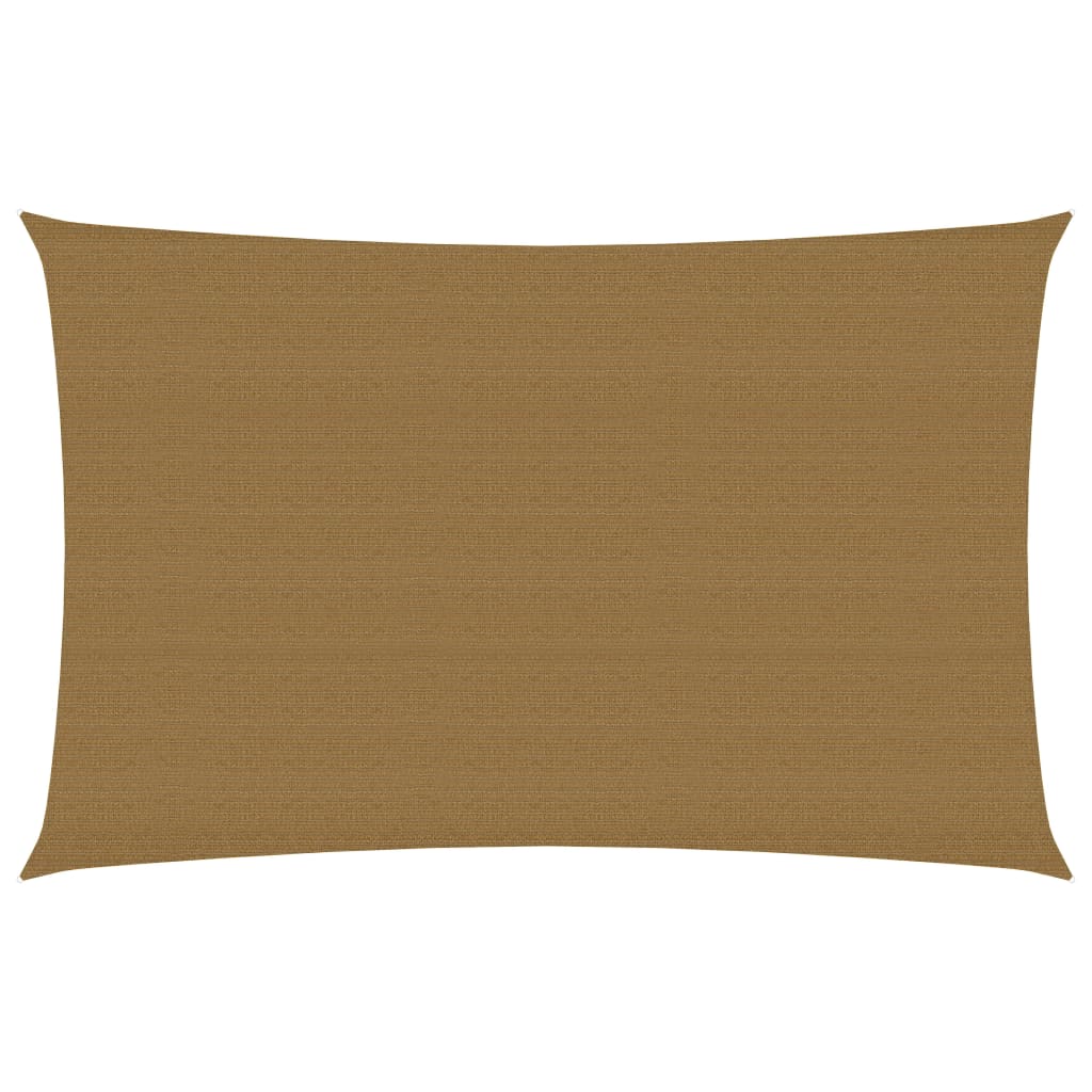 Zonnezeil 160 g/m² 3x5 m HDPE taupe