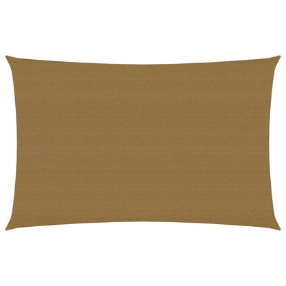 Zonnezeil 160 g/m² 3x5 m HDPE taupe