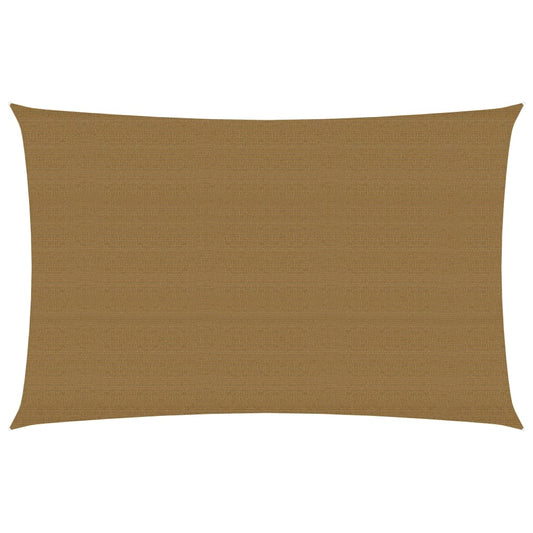 Zonnezeil 160 g/m² 3x5 m HDPE taupe