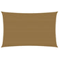 Zonnezeil 160 g/m² 3x5 m HDPE taupe