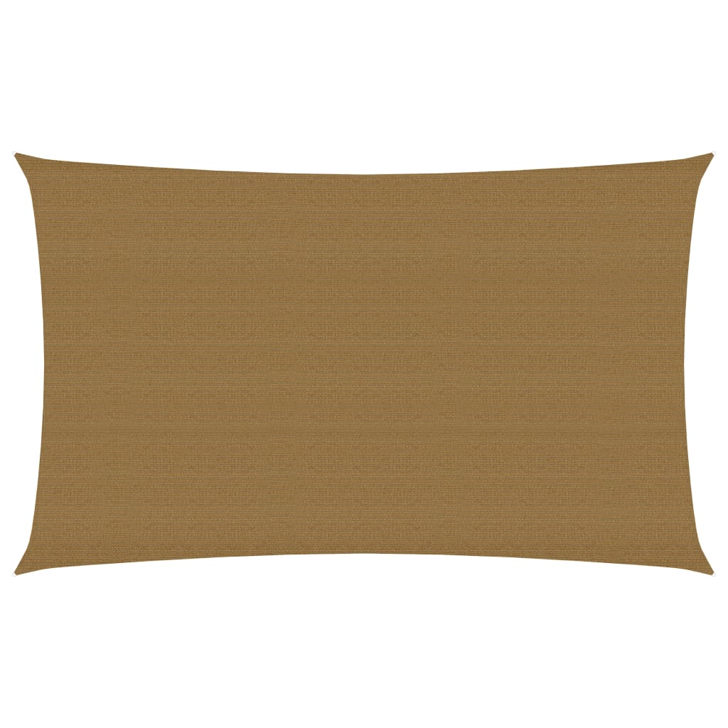 Zonnezeil 160 g/m² 3x6 m HDPE taupe