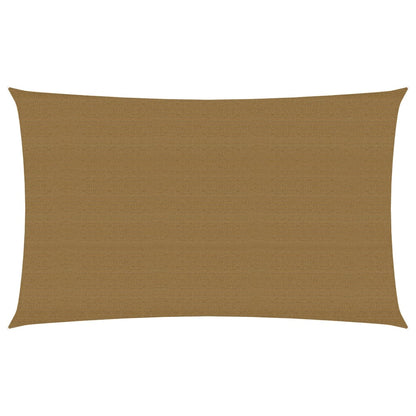 Zonnezeil 160 g/m² 3x6 m HDPE taupe