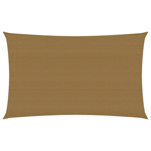 Zonnezeil 160 g/m² 3x6 m HDPE taupe