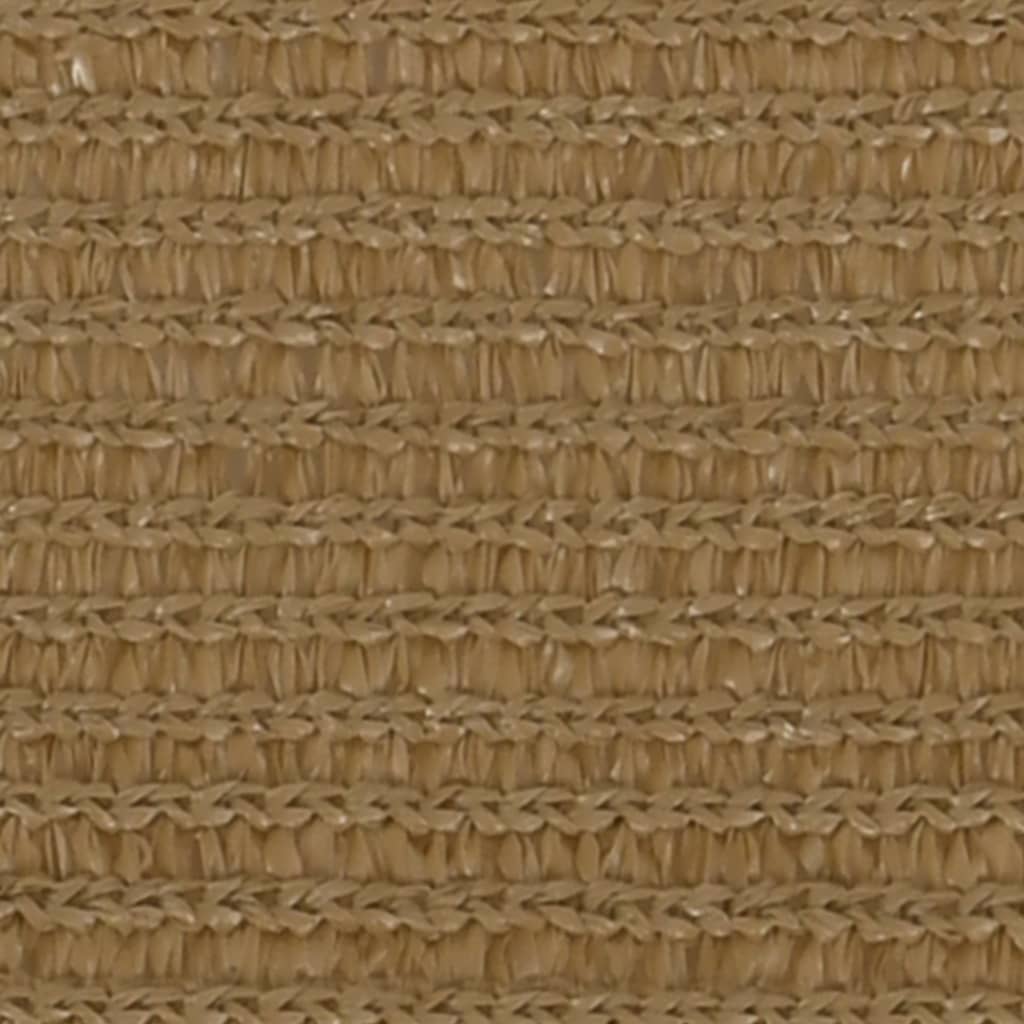 Zonnezeil 160 g/m² 3x6 m HDPE taupe