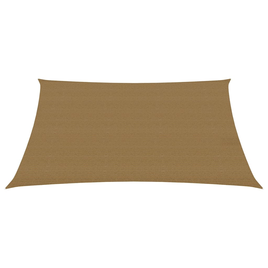 Zonnezeil 160 g/m² 3,5x4,5 m HDPE taupe