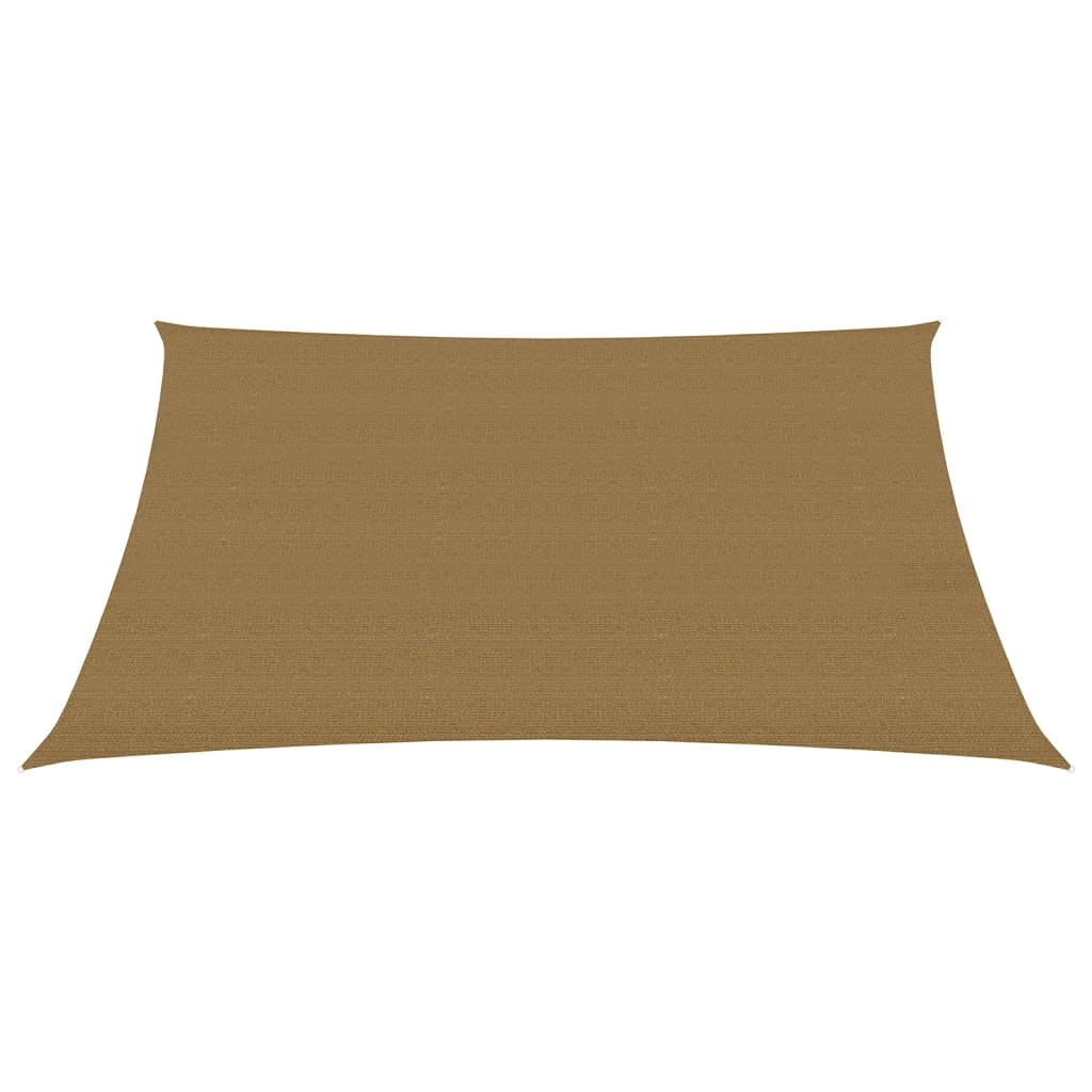 Zonnezeil 160 g/m² 3,5x5 m HDPE taupe