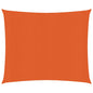 Zonnezeil 160 g/m² 3x3 m HDPE oranje