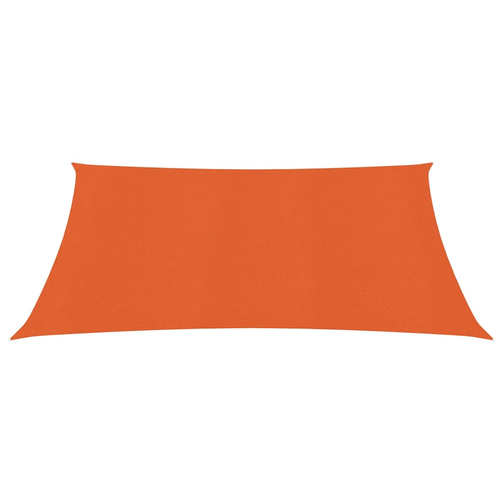 Zonnezeil 160 g/m² 3x3 m HDPE oranje