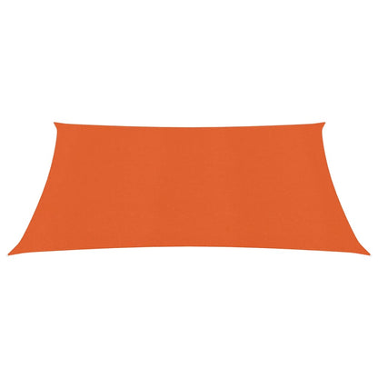 Zonnezeil 160 g/m² 3x3 m HDPE oranje