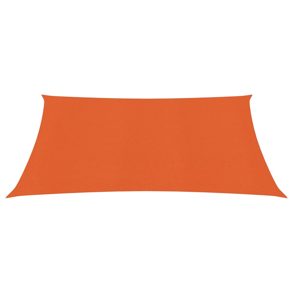 Zonnezeil 160 g/m² 2x2,5 m HDPE oranje