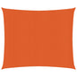 Zonnezeil 160 g/m² 2,5x3 m HDPE oranje