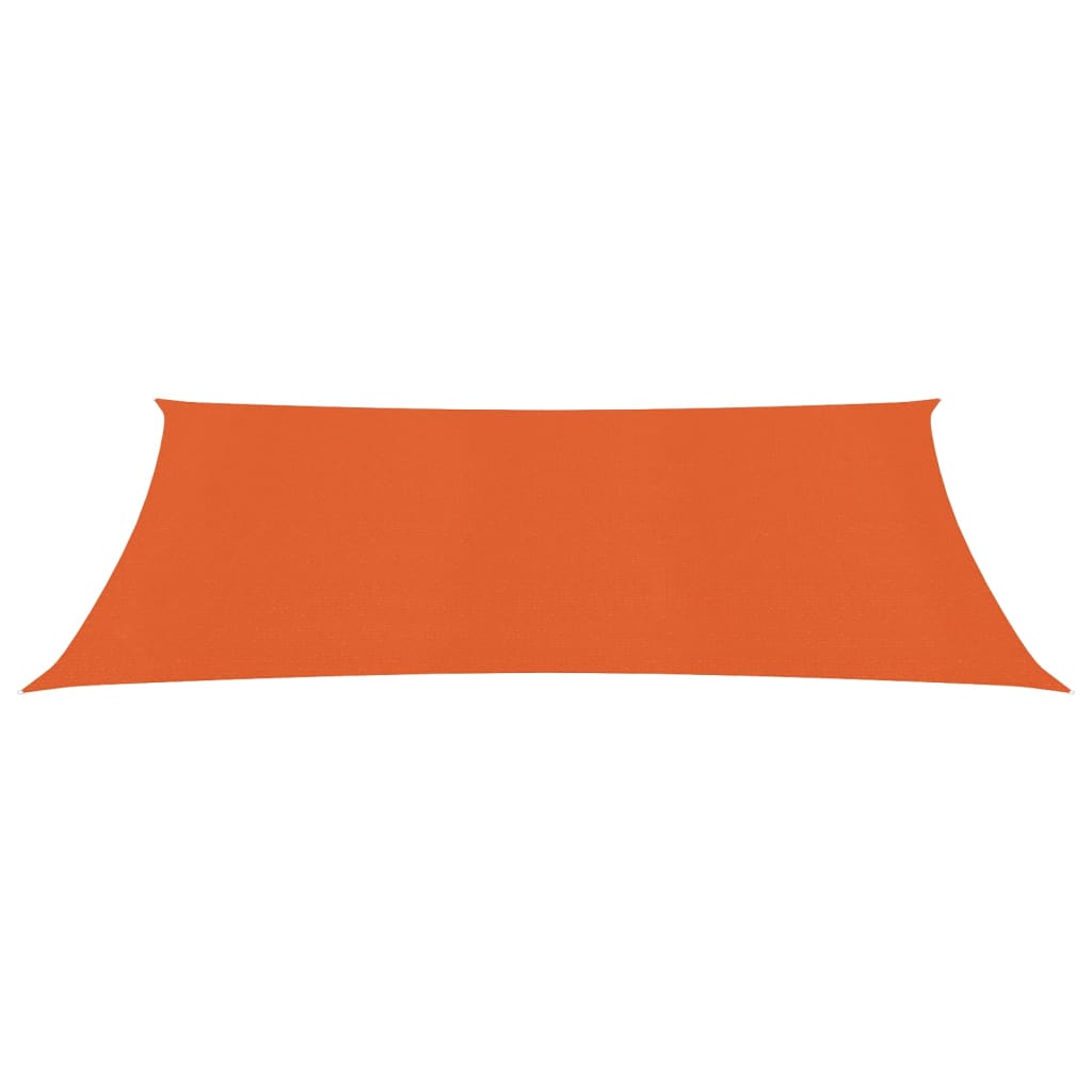 Zonnezeil 160 g/m² 2,5x5 m HDPE oranje