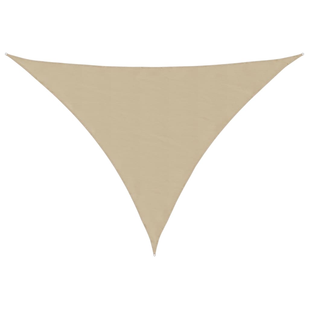 Zonnescherm driehoekig 3x3x4,24 m oxford stof beige