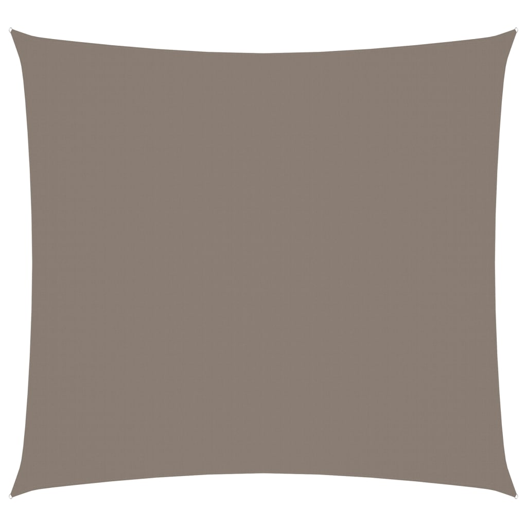 Zonnescherm vierkant 4x4 m oxford stof taupe