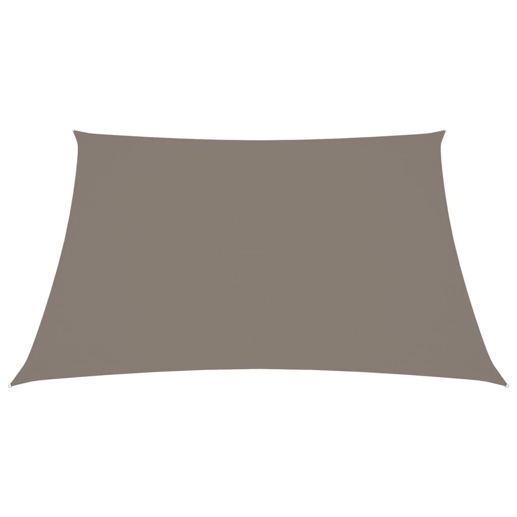 Zonnescherm vierkant 5x5 m oxford stof taupe