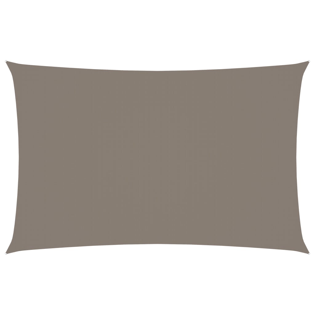 Zonnescherm rechthoekig 2x5 m oxford stof taupe