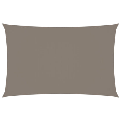 Zonnescherm rechthoekig 2x5 m oxford stof taupe