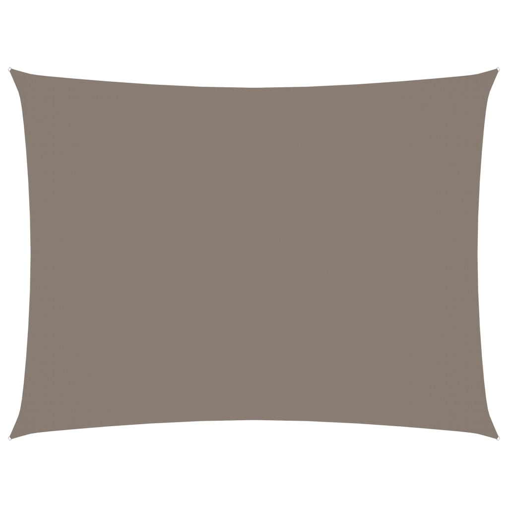 Zonnescherm rechthoekig 6x7 m oxford stof taupe