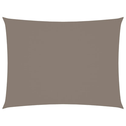 Zonnescherm rechthoekig 6x7 m oxford stof taupe