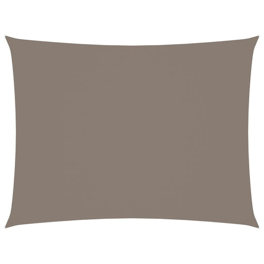 Zonnescherm rechthoekig 6x7 m oxford stof taupe