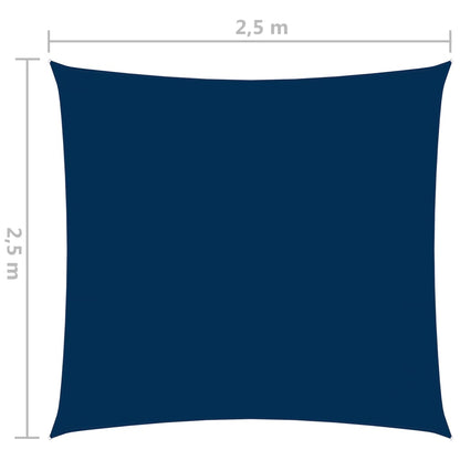 Zonnescherm vierkant 2,5x2,5 m oxford stof blauw