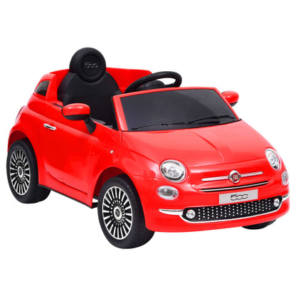 Kinderauto Fiat 500 elektrisch rood