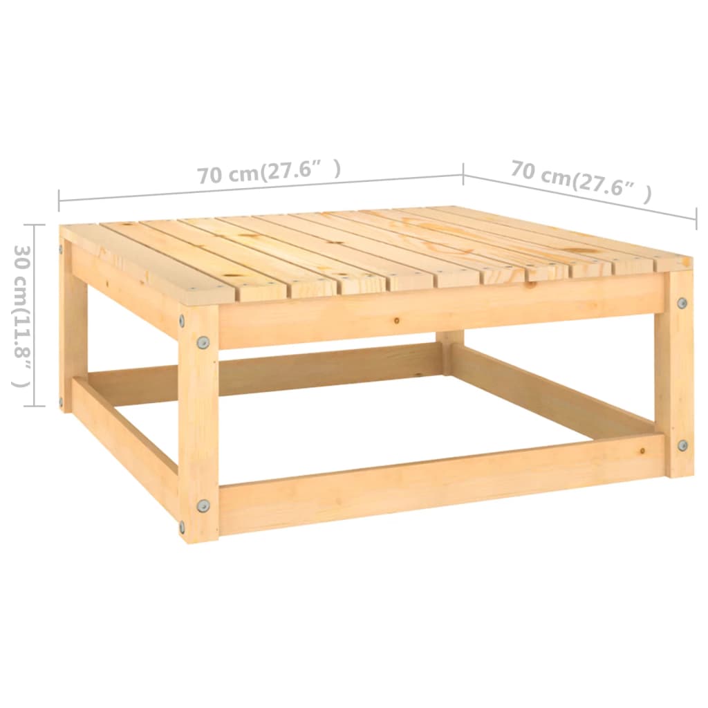 10-delige Loungeset massief grenenhout