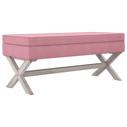 Opbergkruk 110x45x49 cm fluweel roze