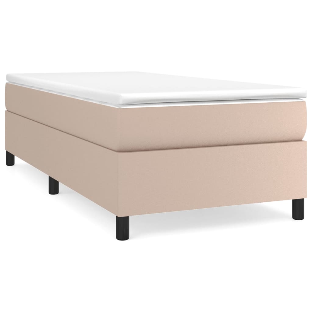 Boxspringframe kunstleer cappuccino 90x200 cm